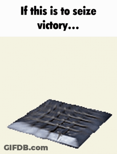 A Picture Of Spikes With The Caption If This Is To Seize Victory .... GIF