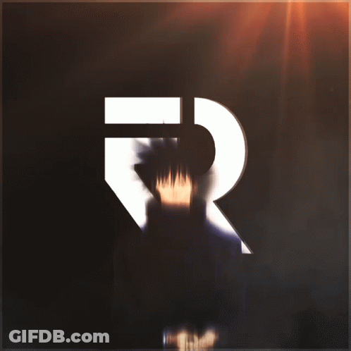 A Picture Of The Earth With A White R On It GIF