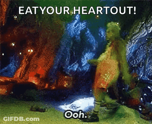 A Picture Of The Grinch Says Eat Your Heart Out GIF
