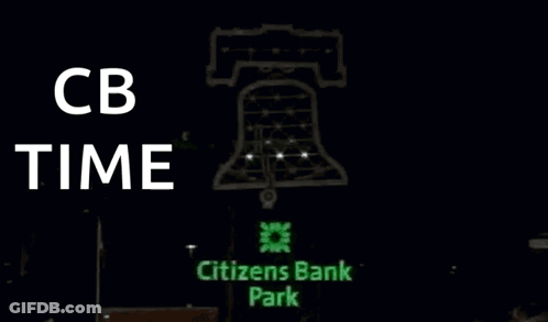 A Picture Of The Liberty Bell With The Words " Cb Time " Below It GIF