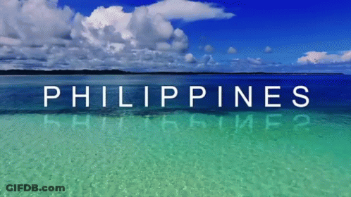 A Picture Of The Philippines With A Blue Sky In The Background GIF