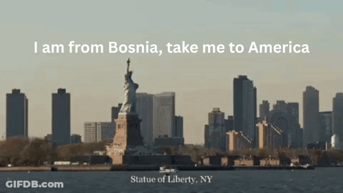 A Picture Of The Statue Of Liberty In New York City GIF