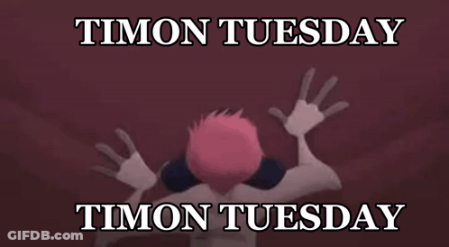A Picture Of Timon From The Lion King With The Words Timon Tuesday GIF