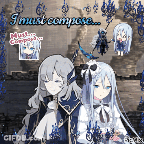 Anime Characters With Must Compose Caption GIF