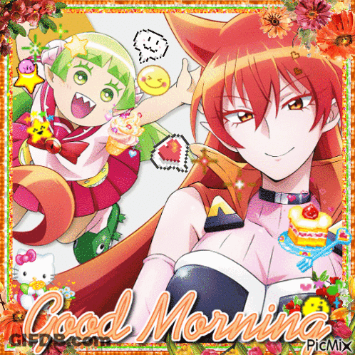 Anime Characters Saying Good Morning GIF