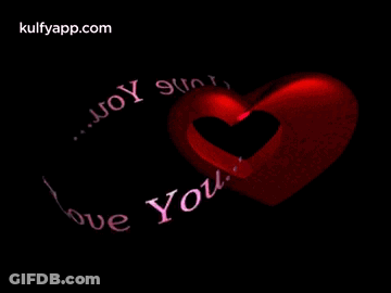 A Picture Of Two Hearts With The Words I Love Written On It GIF
