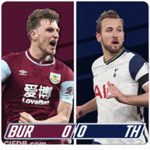 A Picture Of Two Soccer Players With A Score Of 0 To 0 GIF