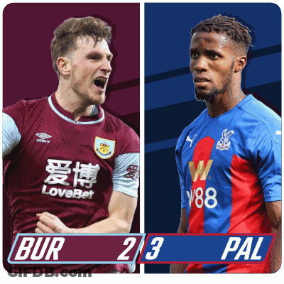 A Picture Of Two Soccer Players With A Score Of 2 To 3 GIF