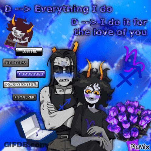 A Picture Of Two Trolls With The Words Everything I Do D I Do It For The Love Of You On The Bottom GIF