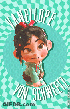 A Picture Of Vanellope Von Schweetz From The Movie Wreck-It-Ralph GIF