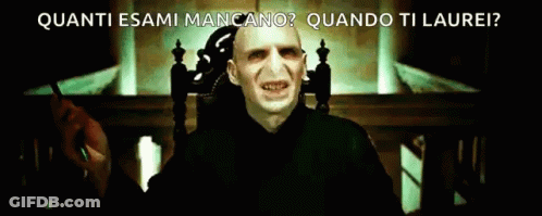 A Picture Of Voldemort From Harry Potter With The Words Avada Kedavra At The Bottom GIF