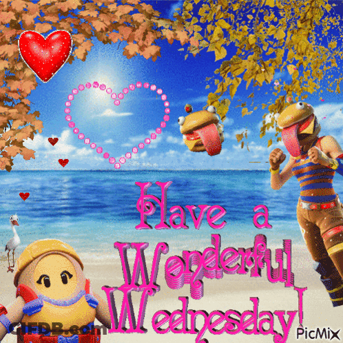 A Picture That Says " Have A Wonderful Wednesday " On It GIF