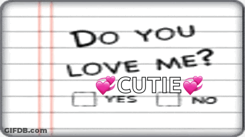 A Piece Of Paper That Says Do You Love Me GIF