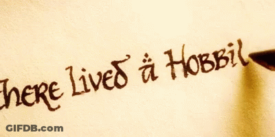 A Piece Of Paper That Says There Lived A Hobbit On It GIF