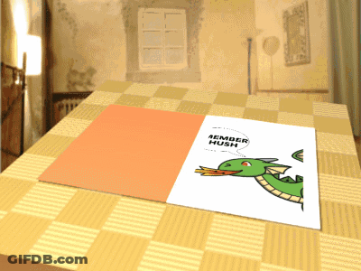 A Piece Of Paper With A Dragon On It Says Member Kush GIF