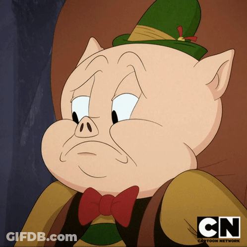 A Pig Wearing A Green Hat And A Bow Tie From Cn GIF