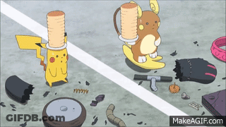 Pikachu And Raichu Pancakes GIF