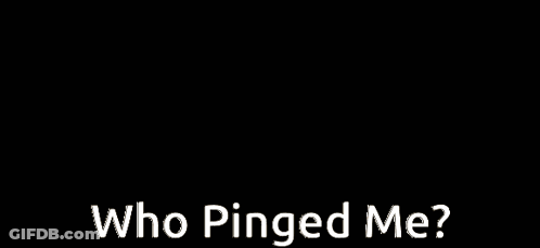 A Pile Of Gold With The Words Who Pinged Me On It GIF