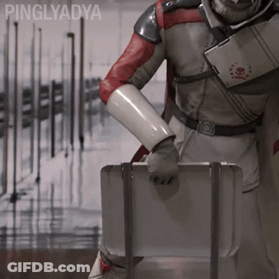 A Pinglyadya Animated GIF Of A Man Holding A Briefcase GIF