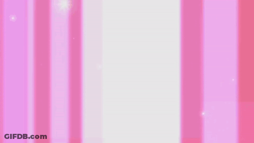 A Pink And White Striped Background With A White Silhouette Of A Person GIF