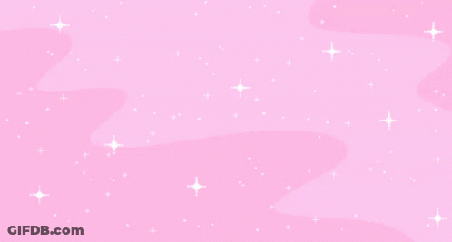 A Pink Background With A Shooting Star And Stars GIF