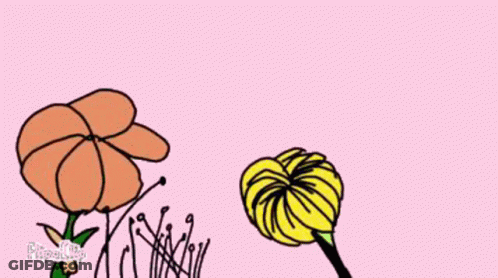 A Pink Background With Flowers And The Words You Are Beautiful GIF