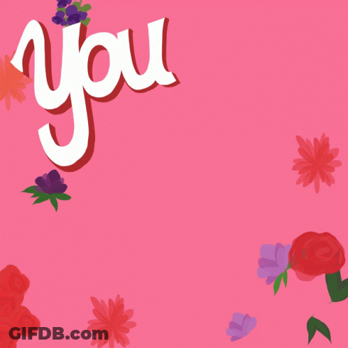 A Pink Background With Flowers And The Words " You Vote Girl " On It GIF