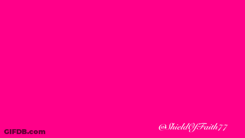 A Pink Background With Jesus I Trust In You Written In Green GIF