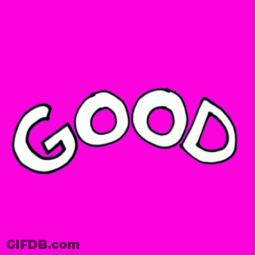 A Pink Background With The Word Morning Written In White GIF