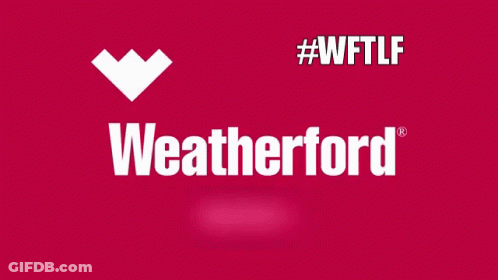 A Pink Background With The Word Weatherford On It GIF