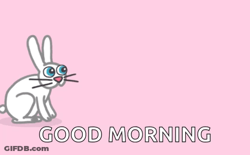 A Pink Background With The Words Spring Forward And A Bunny GIF