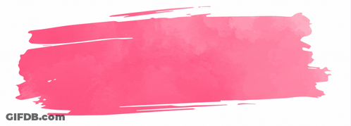 A Pink Banner That Says Happy Thur GIF
