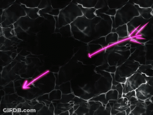 A Pink Heart On A Black Background With The Letters Aw Visible GIF