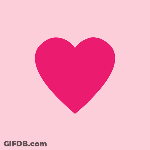 A Pink Heart On A Pink Background That Is Plain GIF