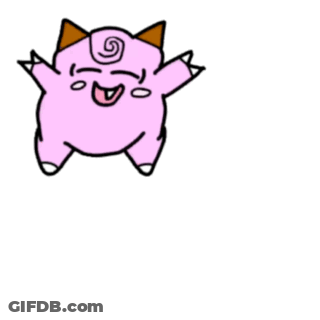 A Pink Pig With A Swirl On Its Head GIF