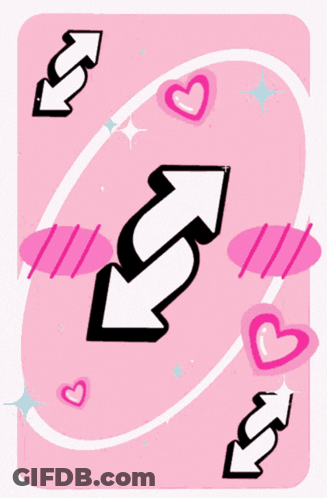 A Pink Playing Card That Says Haos Freeze GIF