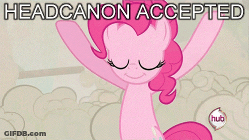 Pink Pony With Headcanon Accepted Text GIF