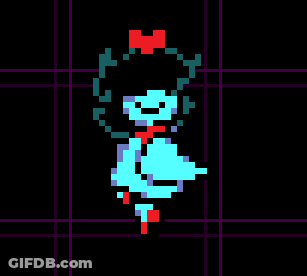 A Pixel Art Drawing Of A Chicken With A Red Crown On Its Head GIF
