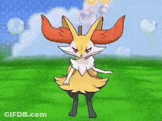 Pixel Art Fox Standing In A Field GIF
