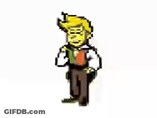 A Pixel Art Drawing Of A Man Holding An Accordion GIF