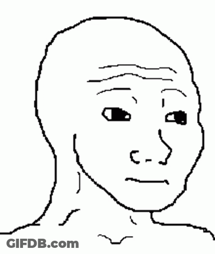 A Pixel Art Drawing Of A Man With Blood Coming Out Of His Eyes GIF
