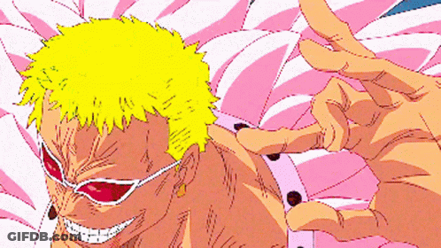 A Pixel Art Drawing Of A Man With Yellow Hair And Sunglasses GIF