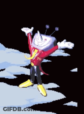 A Pixel Art Drawing Of A Robot With The Number 3938 On The Bottom GIF