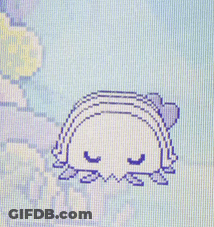 A Pixel Art Drawing Of A Taco With A Heart On Top GIF