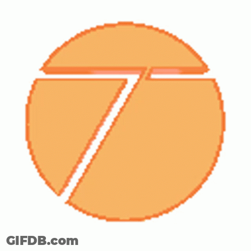 Pixel Art Orange Circle With Missing Slice GIF
