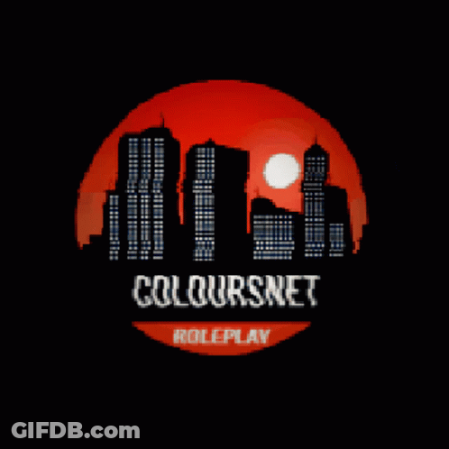 Pixel Art City Skyline For Coloursnet GIF