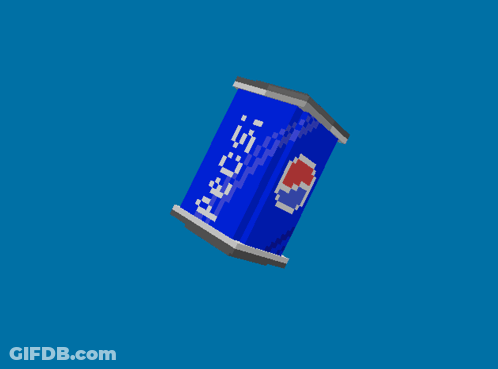 A Pixel Art Of A Can Of Pepsi GIF