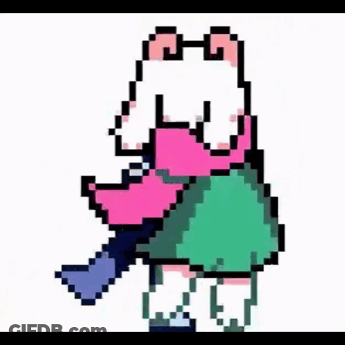 A Pixel Art Of A Cartoon Character Holding Another Cartoon Character In His Arms . GIF