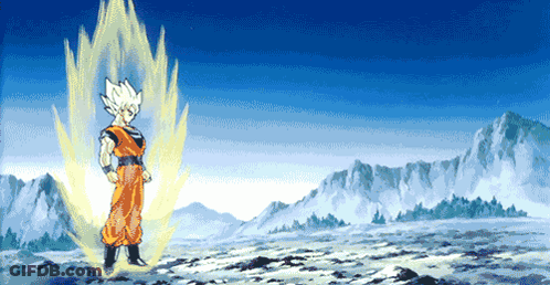 A Pixel Art Of A Cartoon Character With A Blue Sky In The Background GIF