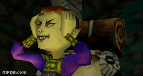 A Pixel Art Of A Cartoon Character With A Purple Shirt On GIF
